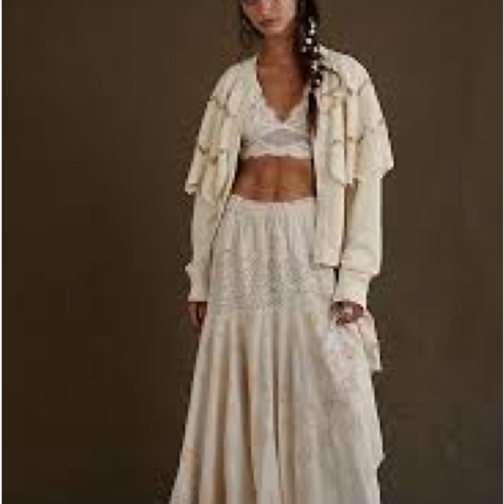 Free People Dolly Maxi Tiered Skirt